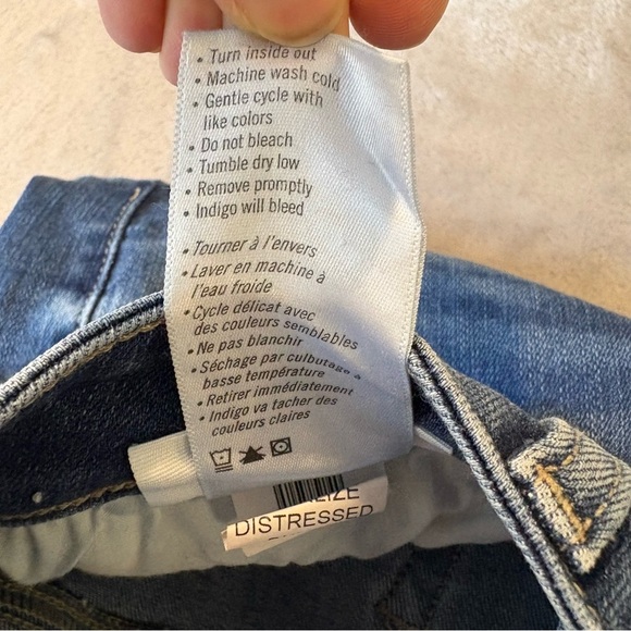 PAIGE Hoxton Slim Skinny Classic Fringe Denim Jeans Wmn’s Sz 27 - Picture 9 of 11